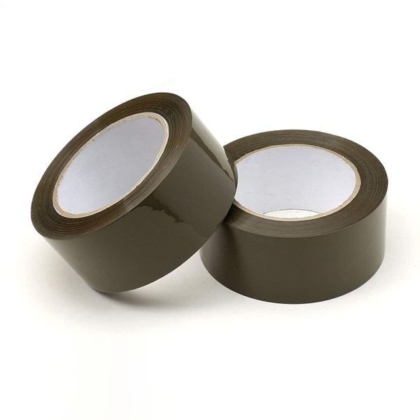 Customized Brown BOPP Packing Tape Single Sided Acrylic Non-Toxic Durable Waterproof Closure for Sealing Cartons Safety First