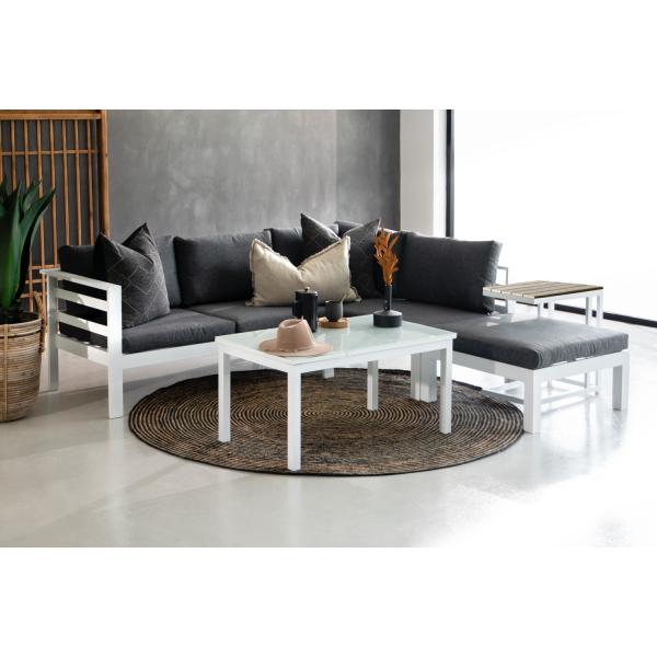 Modern Design Style Aluminum Patio Furniture Set with Adjustable Table and Dining Set