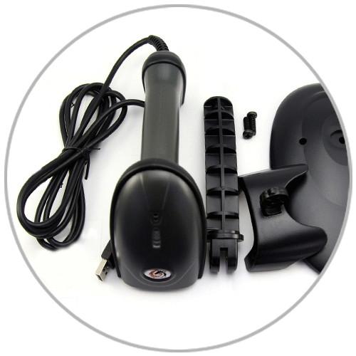 Rugged Stylish Automatic Barcode Scanner Handfree Type For Supermarket