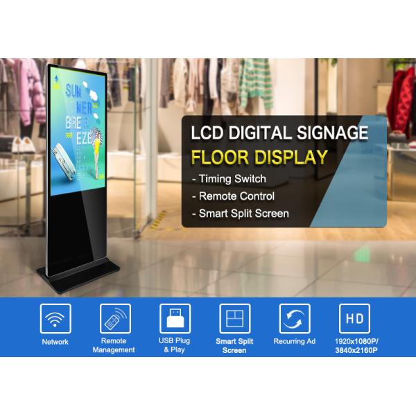 Super Slim LCD Commercial Digital Signage In High Definition Resolution 2K