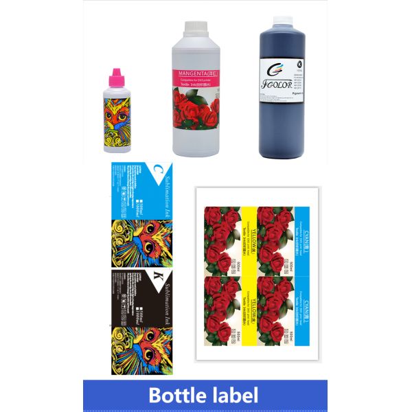 FCOLOR 500ML Bottle Ink Inkjet 4 Colors Pigment Ink for Epson TM C3500 C3510 C3520 ColorWorks Inkjet Printer