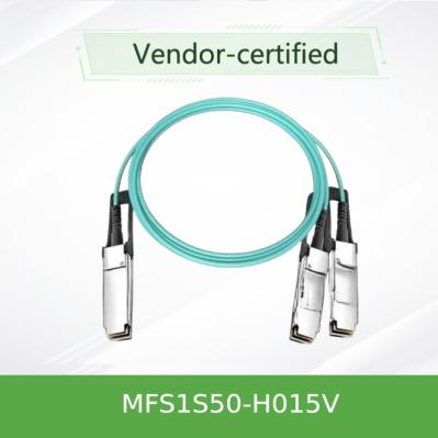 Cable AOC 100g MFS1S50-H015V VPI HDR y ETH el 15m del divisor del OEM Mellanox