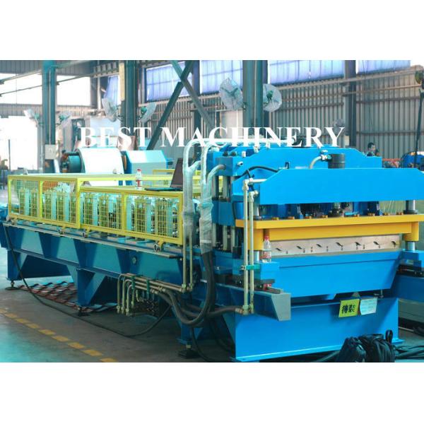 Color Coat Metal Glazed Roof Tile Roll Forming Machine 4m/min - 6m/min Speed