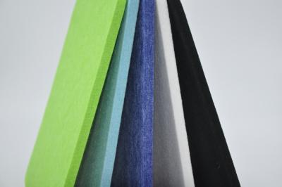 Panneau acoustique à l'épreuve du son plat coloré PET ignifuge Panneaux d'isolation sonore de studio
