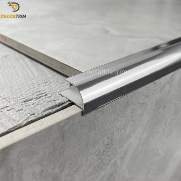 Round External Corner Metal Edge Trim Aluminum Tile Transition Strip