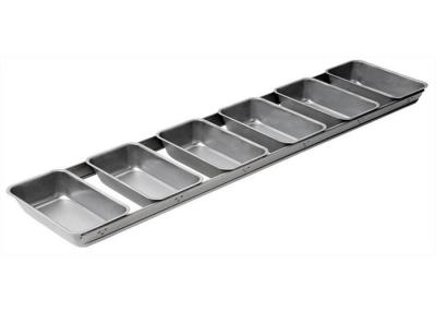 Formas de pão RK Bakeware China Foodservice NSF 6 cintas de alumínio vitrificado Forma de pão de aço aluminizado