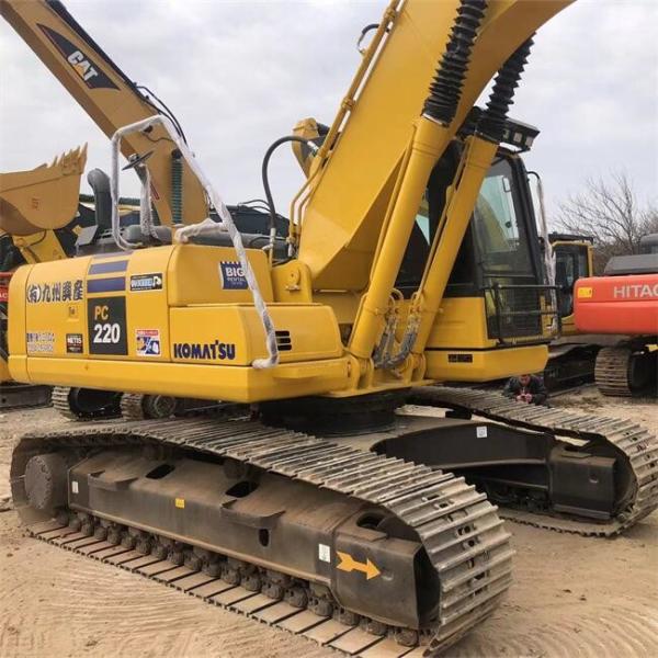PC220-8  Komatsu 22 Tonne Excavator Second Hand Diggers 110KW Power