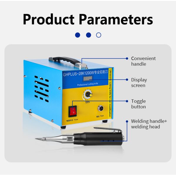 28KHz Lightweight Handheld Ultrasonic Cutting Machine For Plastic / Composite Materials