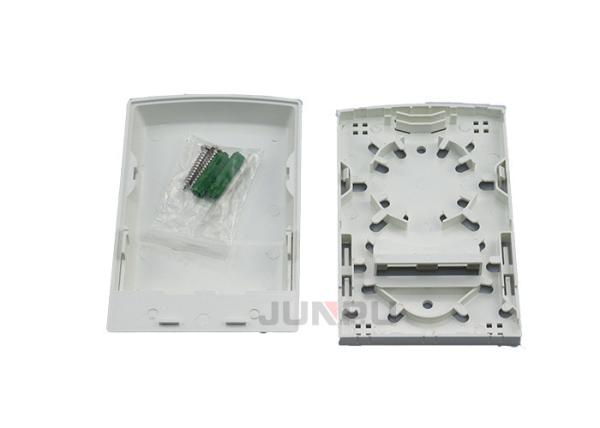 Indoor Wall Mounted Mini 2 Port FTTH Fiber Optic Face Plate