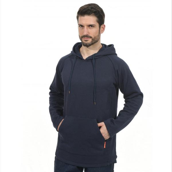 Tamanho ALTO de solda resistente dos azuis marinhos do Hoodie 350gsm da chama NFPA2112