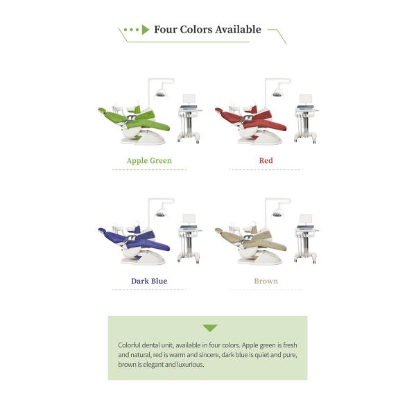 Cast Aluminum Backrest Stomatology Equipment Mobile Dental Cart Unit