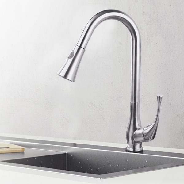 Cold Hot Water Pull Out Spray Stainless Steel Faucet