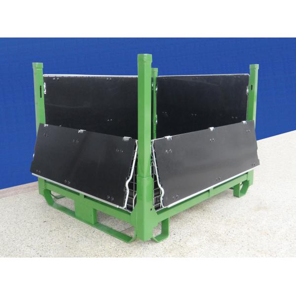 Durable 	Collapsible Wire Container Large Load Capacity With PP Sheets