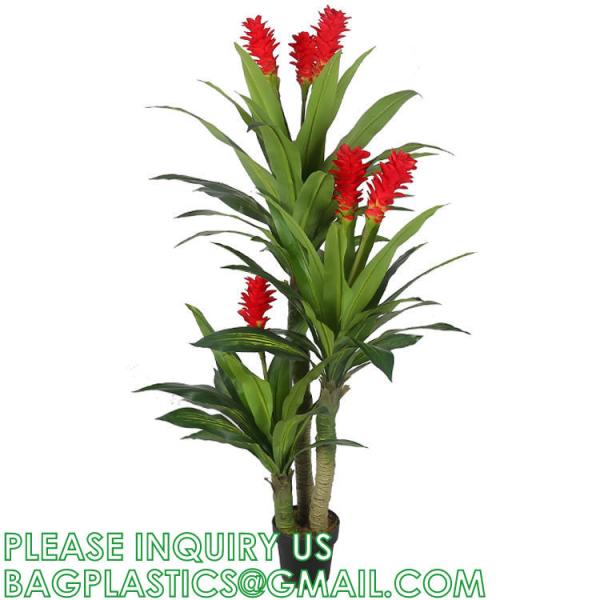 Artificial Golden Dieffenbachia Plant 43 Inch Tall Fake Tropical Lifelike Tree in Pot Silk Faux Dark Green Plant
