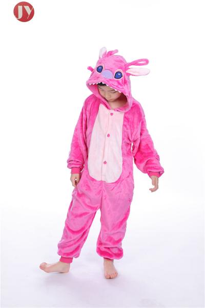 Wholesale Soft Fluffy Fleece Kids Size Flannel Soft Animal Onesie Pajamas Kids Onesie Pajamas