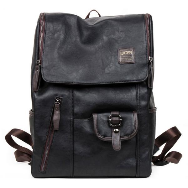 M new winter pu leather shoulder bag backpack student book bags European and American fashion retro casual
