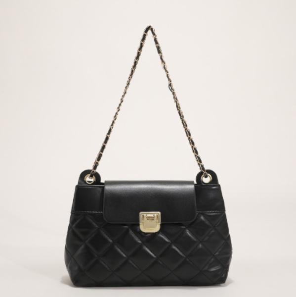 Diamond Grid Women Shoulder Bag Small Fragrant Style Chain Bag