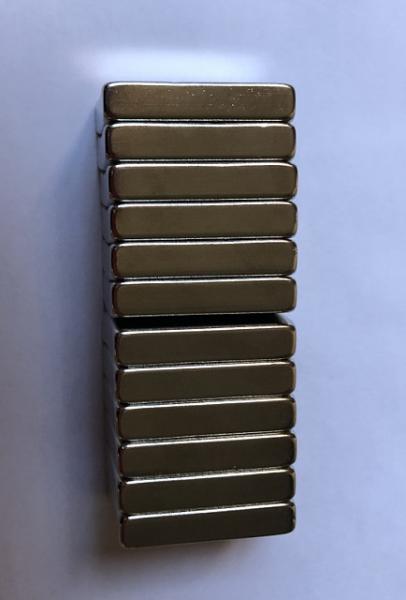 NdFeB Arc Shaped Neodymium Motor Magnets Permanent Thickness 6mm