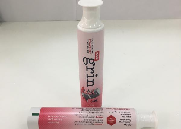 D30 * 129mm 70g  AL Barrier Laminated Children Toothpaste Tube With Doctor Cap