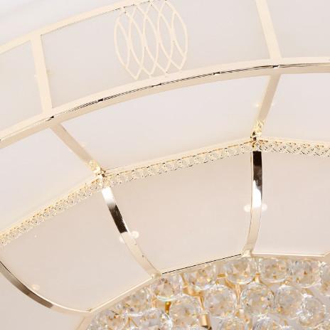 Traditional European Style Led Luxury Golden Round Living Room Hotel LED Ceiling Light
