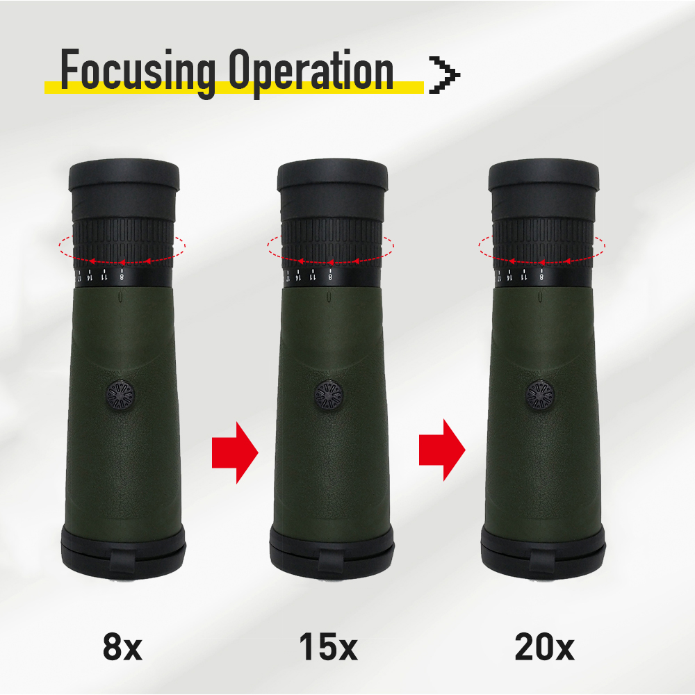 Профессионал телескопа 8-20x42mm супер сигнала перспективы Monocular для туризма