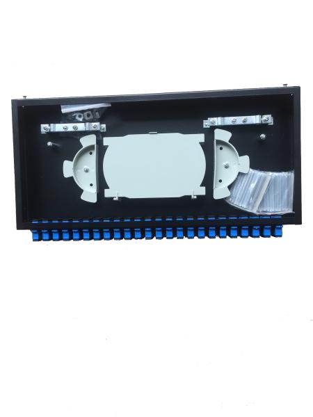 1U Rack Type Optical Patch Panel 482*200*45mm Dimension With 24 Port