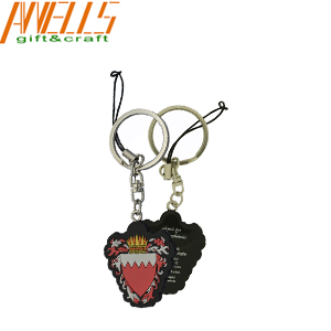 Fashion Promotion Key Chain With One Or Both Sides  Embossed Logo