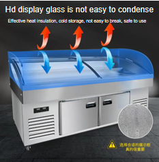 Stainless Steel Display Cabinet Refrigeration Facilities