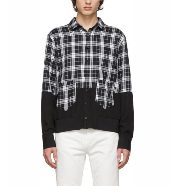 100% Cotton Mens Fashion Casual Shirts With Turn Down Collar OEM Service