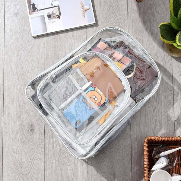Custom Logo Clear Backpack Heavy Duty Pvc Transparent School Bag Backpack