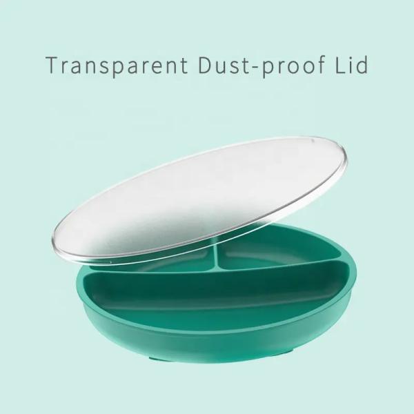 Anti Slip Silicone Baby Infant Feeding Dishes Customize Baby Feeding Infant Suction Plate