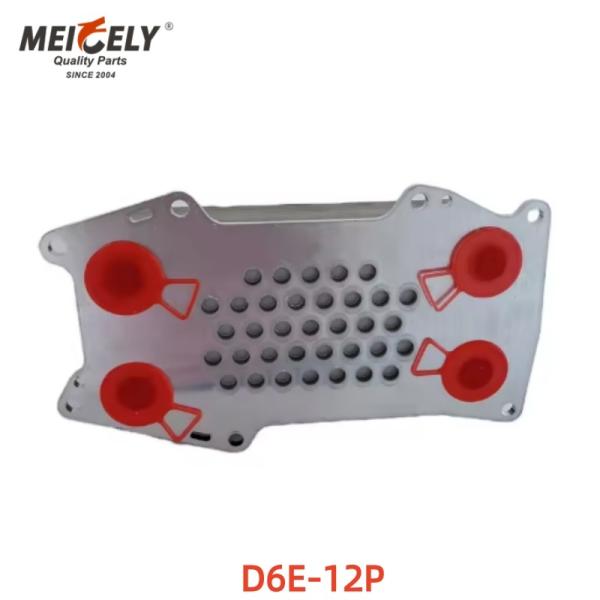 High-Quality Excavator Spare Parts  Engine Oil Cooler D6E-12P 04254427 For Cover Core Assy