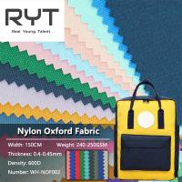 O plutônio 100% de nylon impermeável durável da tela de Oxford revestiu tecido personaliza