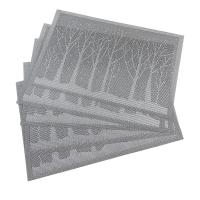 Desktop PVC Quadrado Prensado Folhas de Ouro Folhas de Lugar colchões para cozinha e mesa de jantar