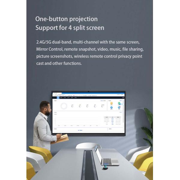 Factory Price Customized 55 65 75 86 98 Inch Ultra 4K HD Interactive Whiteboard Display Panel Smart Board for Sale