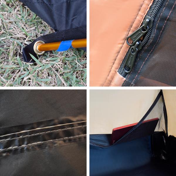 Aluminum Pole 3 Persons 210T PU2500MM Ez Up Camping Tent