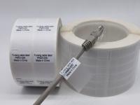 Étiquettes de fil et de câble de finition mate transfert thermique transparent vinyle auto-laminant enveloppement autour