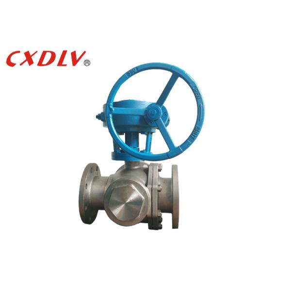 Industrial Grade Stainless Steel 3 Way Ball Valve with Full Port Opening and T-Port Design for Various Applications