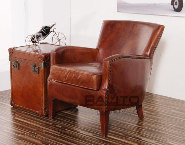 classical British style leather sofa chair furniture,#2034