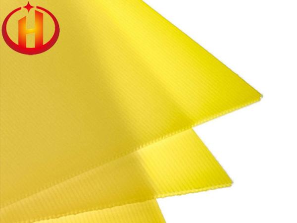 Custom Non Toxic Durable Yellow Correx Sheets Fireproof