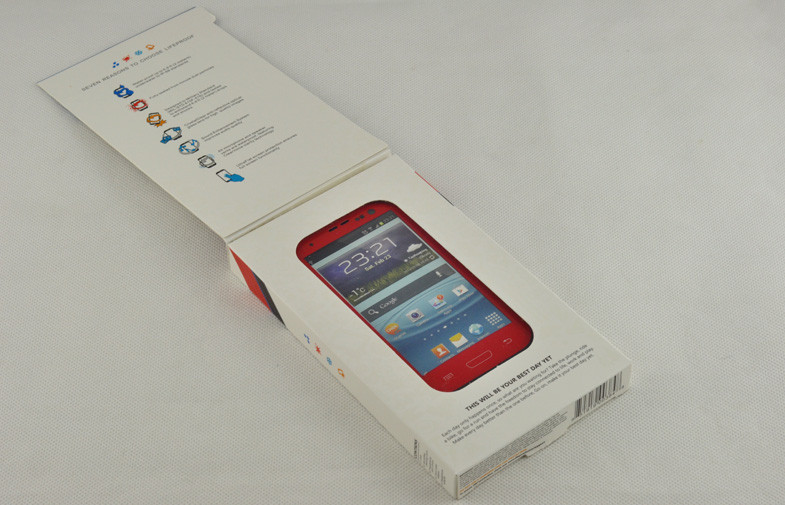 Red Cool Waterproof Cell Phone Case Lifepoof For Galaxy S3 I9300