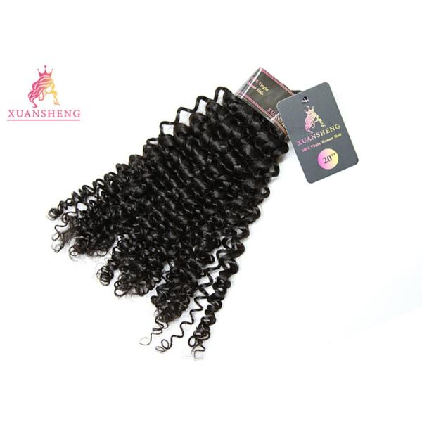 Grade 10A Deep Curly Brazilian Human Hair Length 30 No Chemical