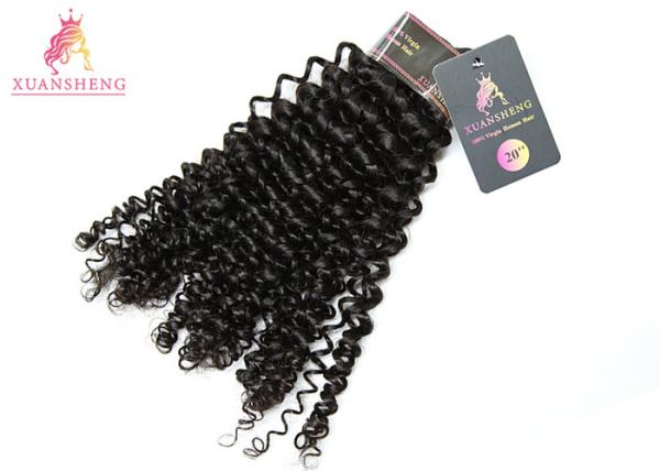 Grade 10A Deep Curly Brazilian Human Hair Length 30 No Chemical