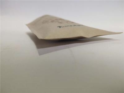 Polyfunctional Yellow Kraft Paper Pouch , Biodegradable Stand Up Pouches
