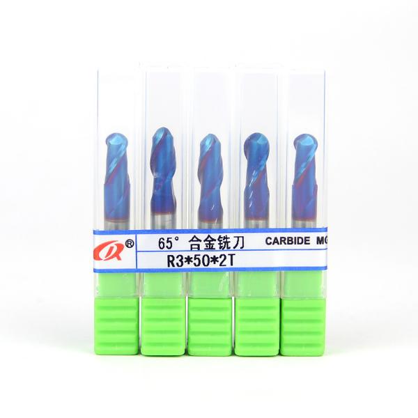 1/4 6mm Ball Nose End Mill Hrc65 For Heated Mold Steel