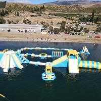 PVC do EN ISO25649 0.9mm que flutua jogos infláveis do parque da água
