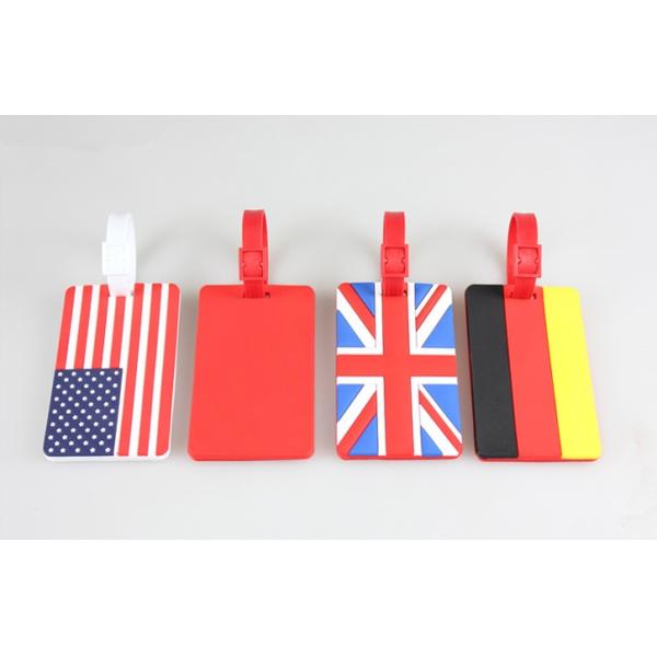 Wholesale Custom Soft PVC Travel Name Tag Personalized Silicone Luggage Tag