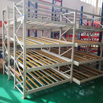 Cold Chain Gravity Carton Flow Shelving Anti Condensation With Cold Resistant Rollers