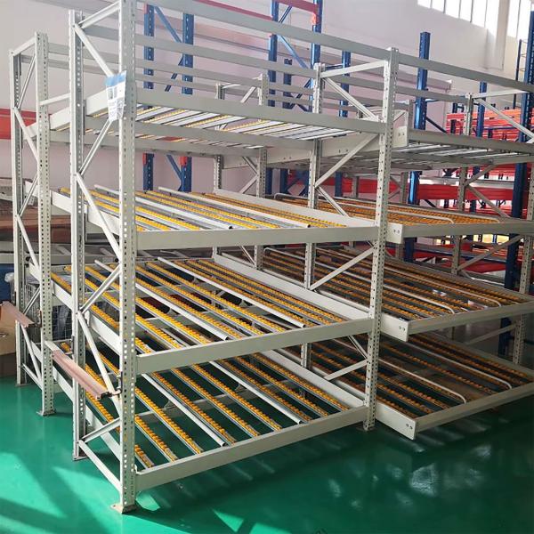 Q235B Steel High Density Gravity Carton Flow Racking Adjustable Incline Powder Coating