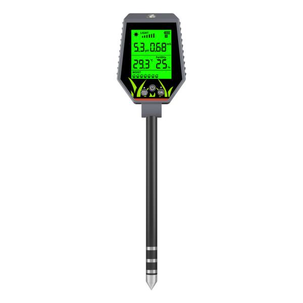 6 - In - 1 Soil Tester Kit Moisture/pH/Fertility/Sunlight/EC/Temp Meter For Garden Farm Indoor Plants
